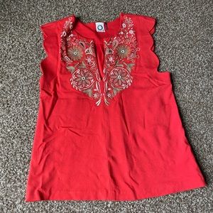 Anthropologie Akemi + Kin Embroidered Tank Top Size XS